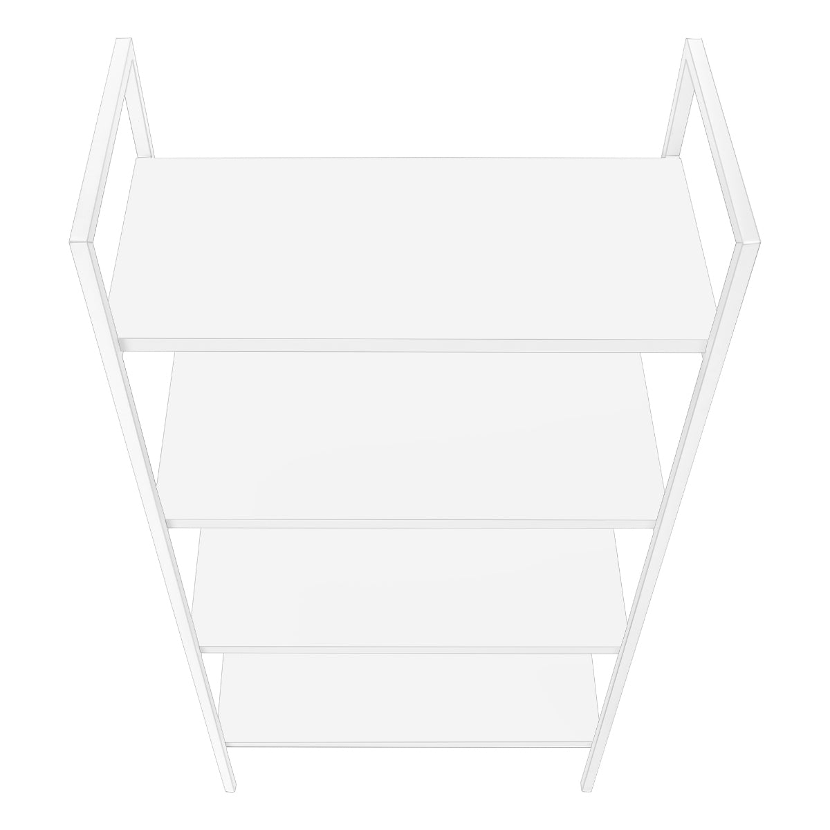 SHELF - 48"H / WHITE / WHITE METAL