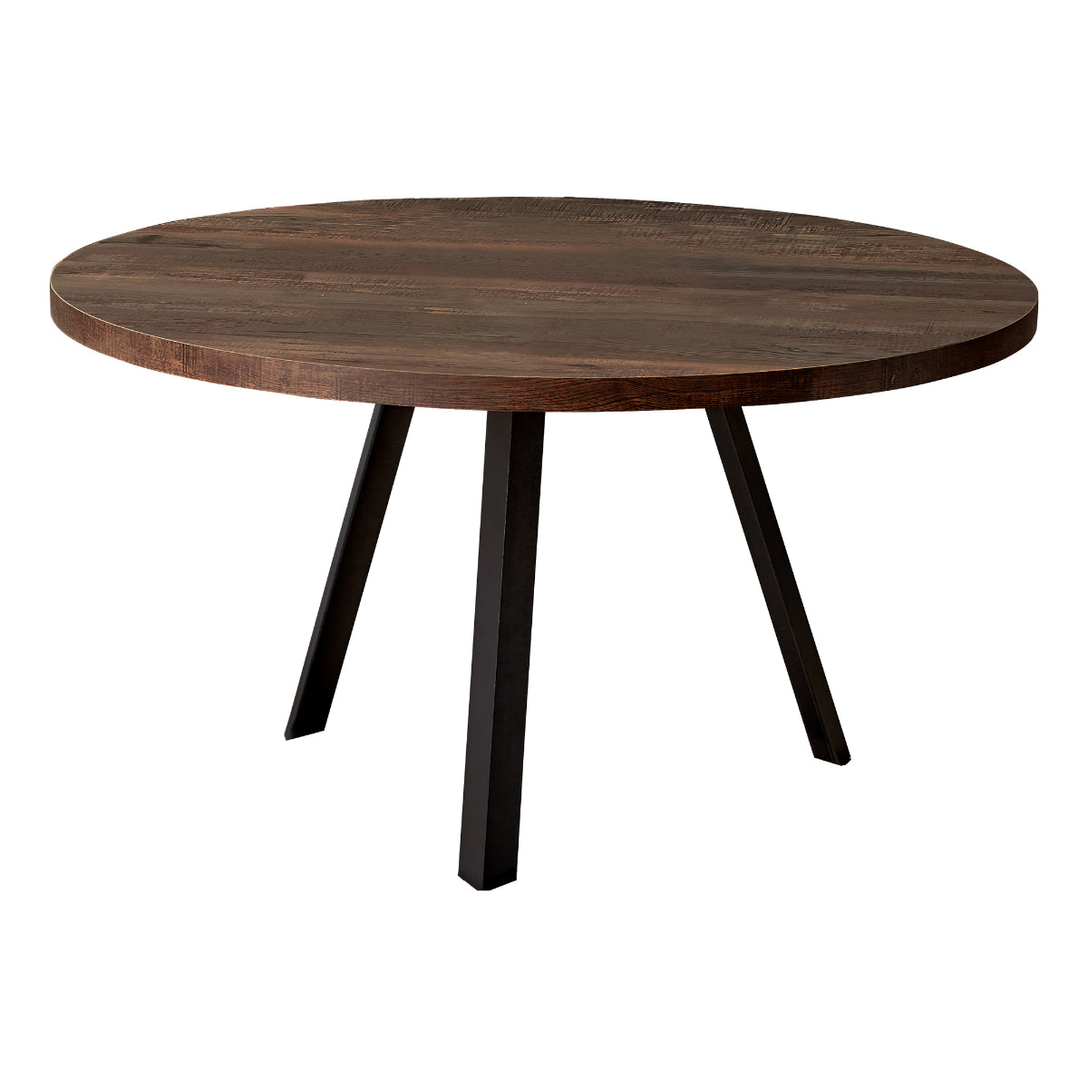 Quinn - Round Coffee Table - Faux Brown Wood