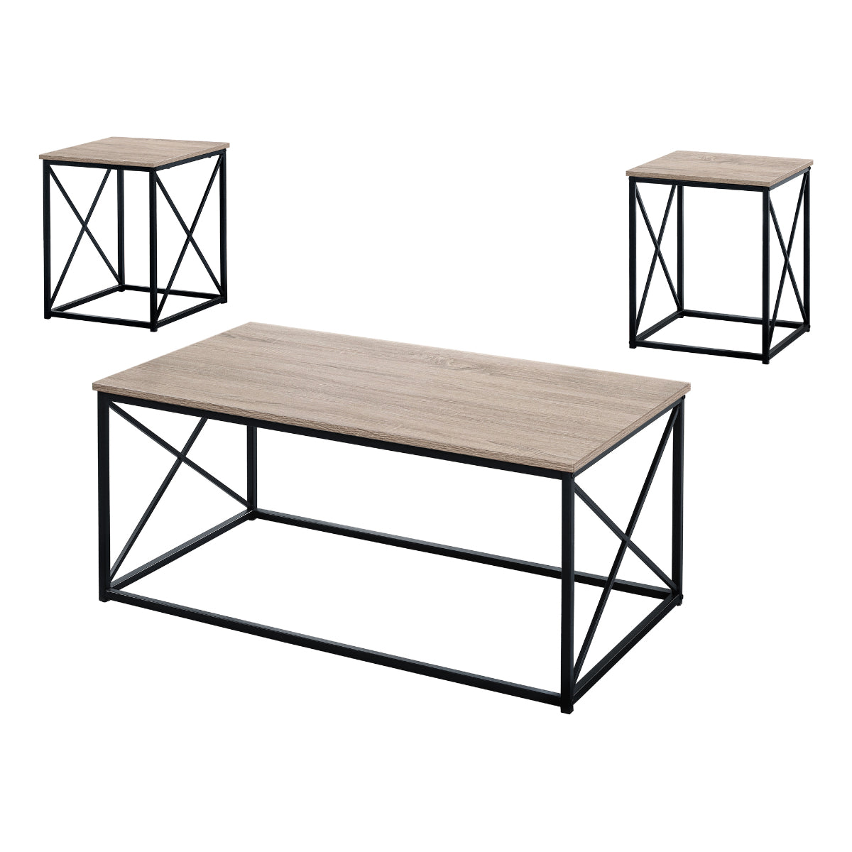 Léon - Coffee table set - Dark Taupe