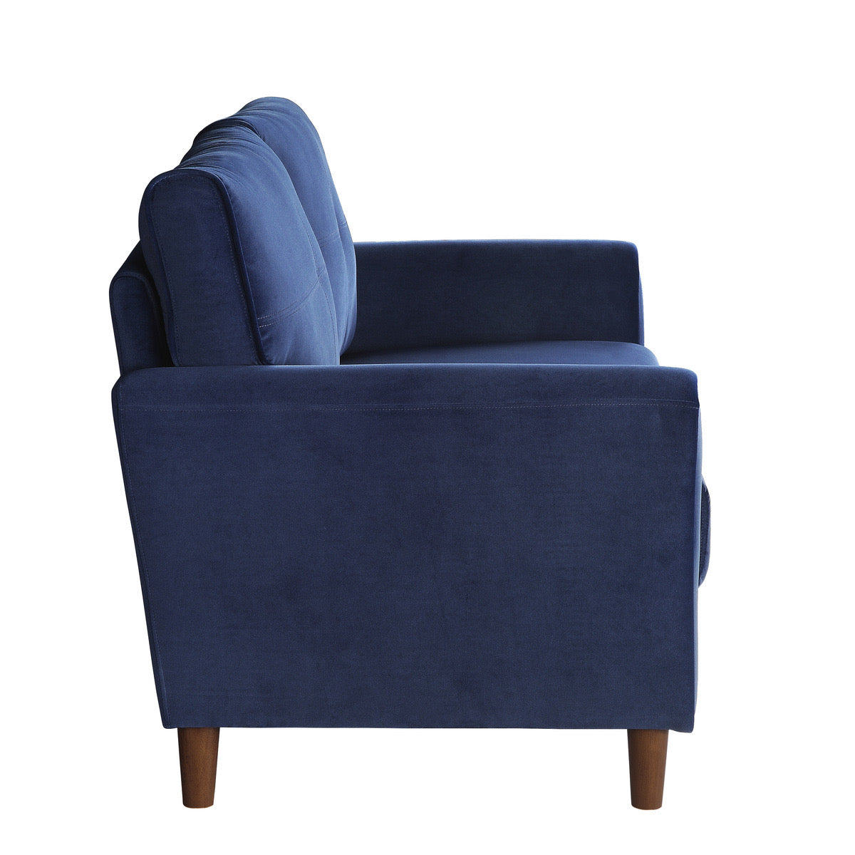 Causeuse - Velour Bleu - Dunleith