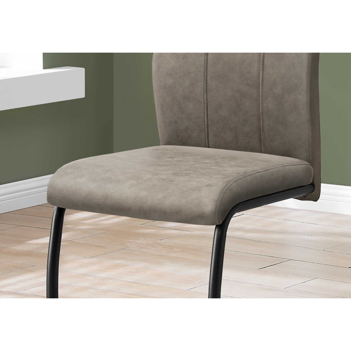 Alina - Chaise de Salle à Manger - Tissu Taupe