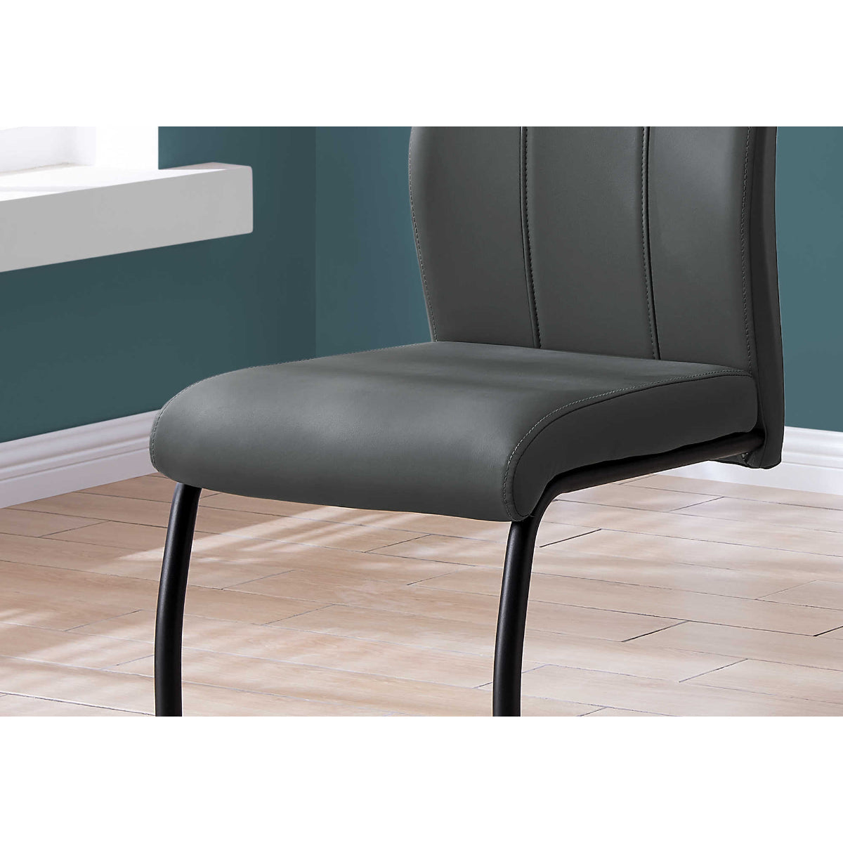 Alina - Chaise de Salle à Manger - Simili-Cuir Gris