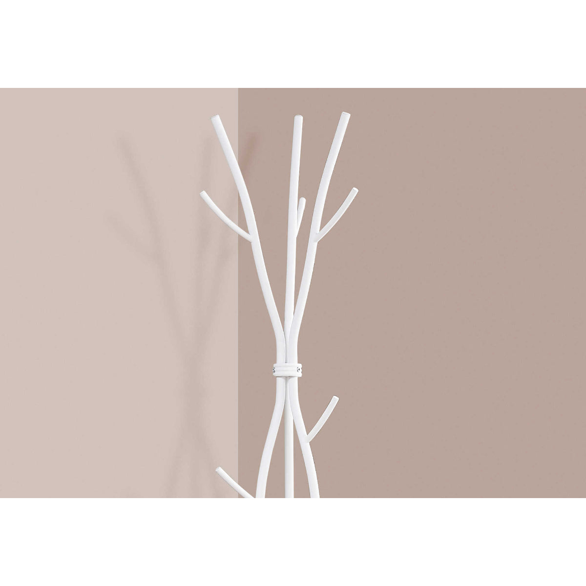 Estan - Coat rack - Hammered metal White