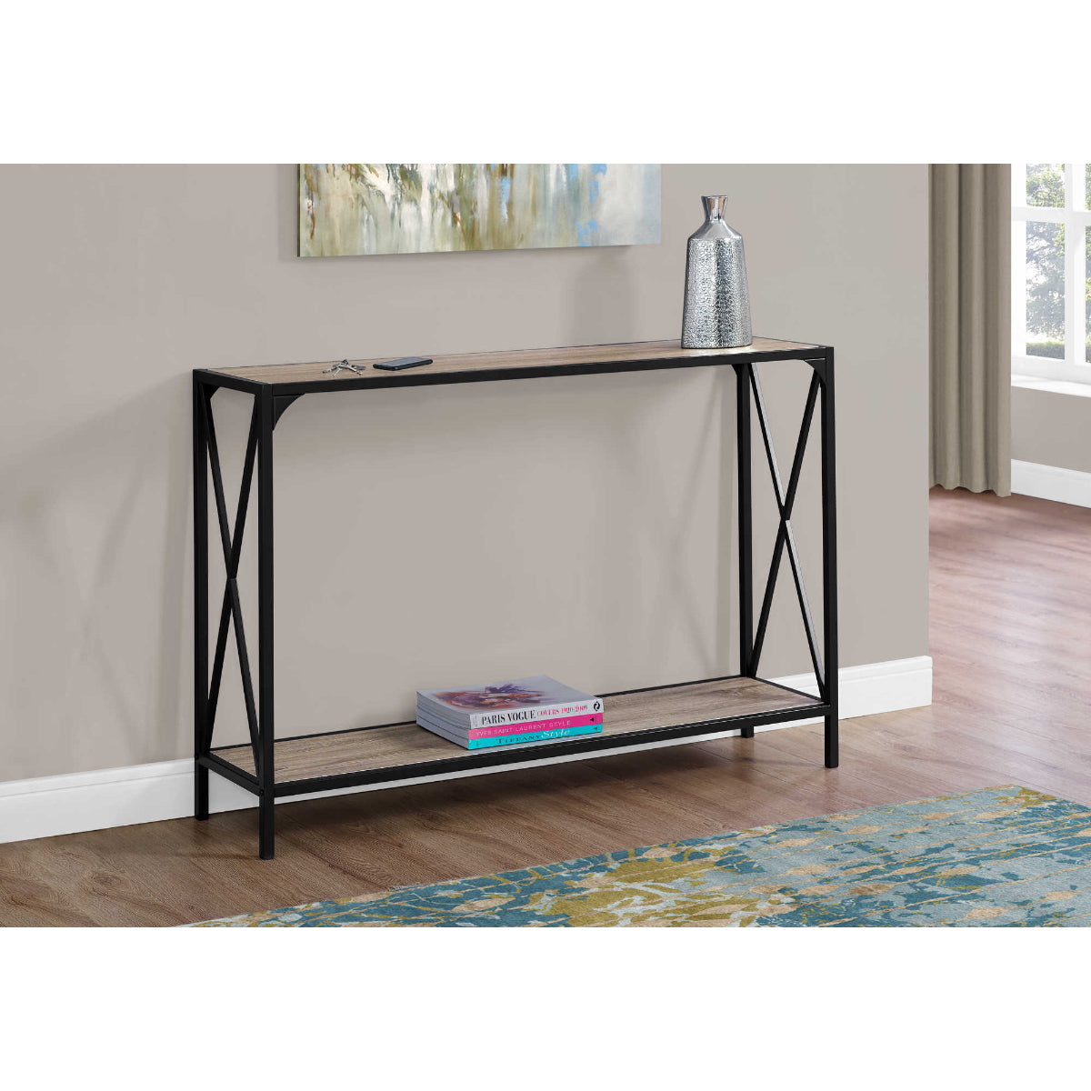 Caroline - Console Table - Dark Taupe