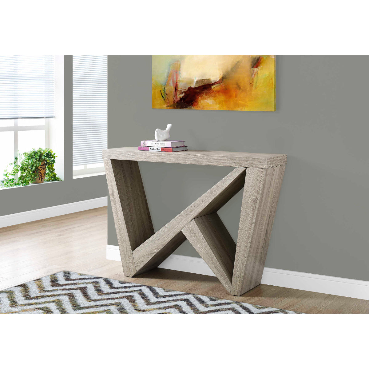 Willy - Console Table - Dark Taupe