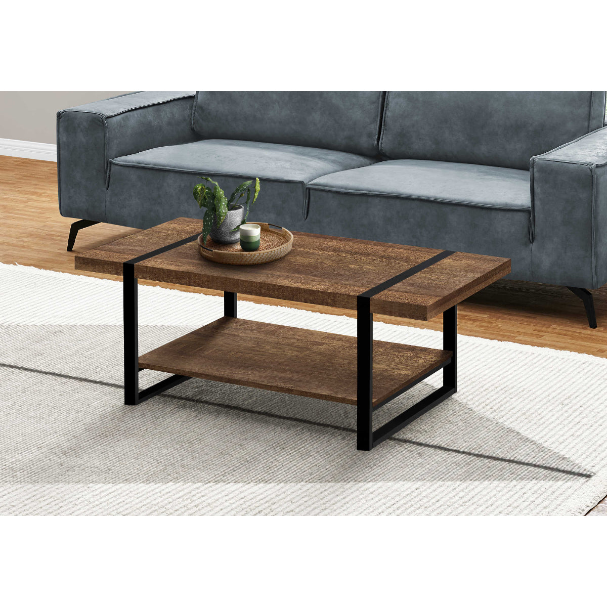 Amari - Coffee Table - Faux Brown Wood