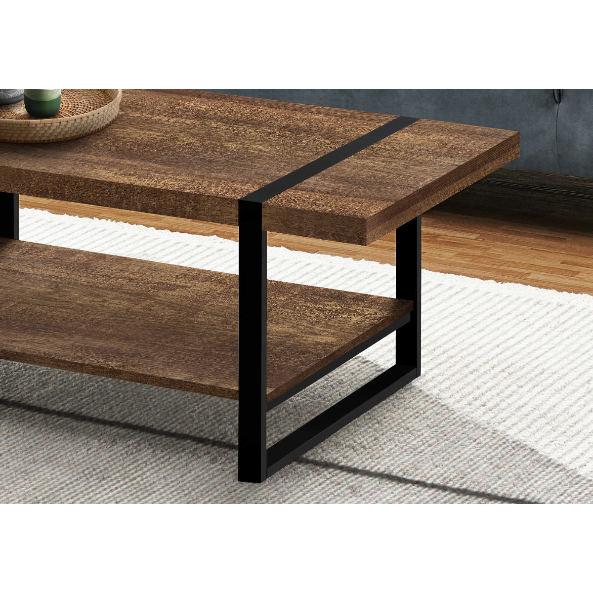 Amari - Coffee Table - Faux Brown Wood