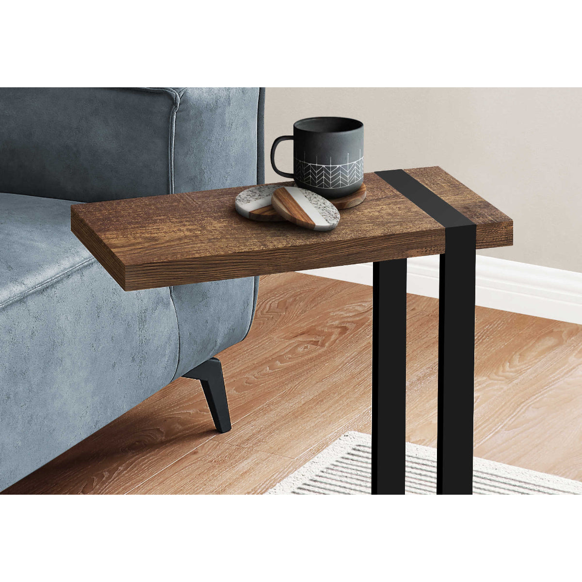 Amari - Side Table - Faux Wood Brown
