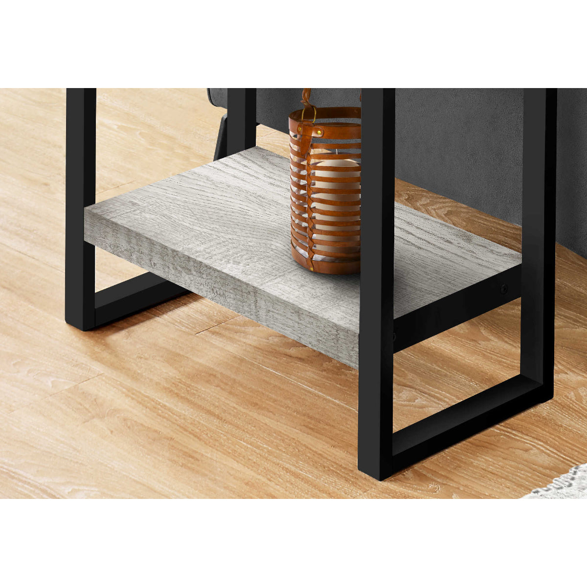 Amari - Side Table - Gray Faux Wood