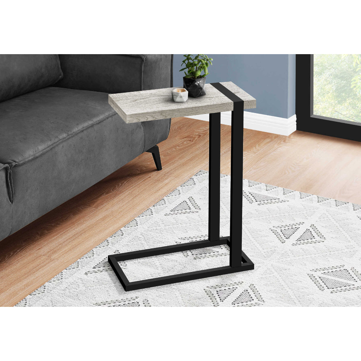 Amari - Side Table - Gray Faux Wood