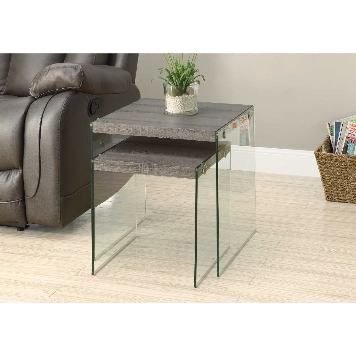 Milo - Nesting Tables - Dark Taupe