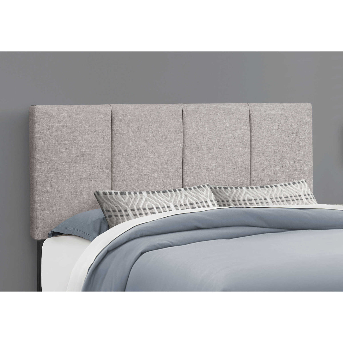 Gabrielle - Queen Bed - Grey Fabric