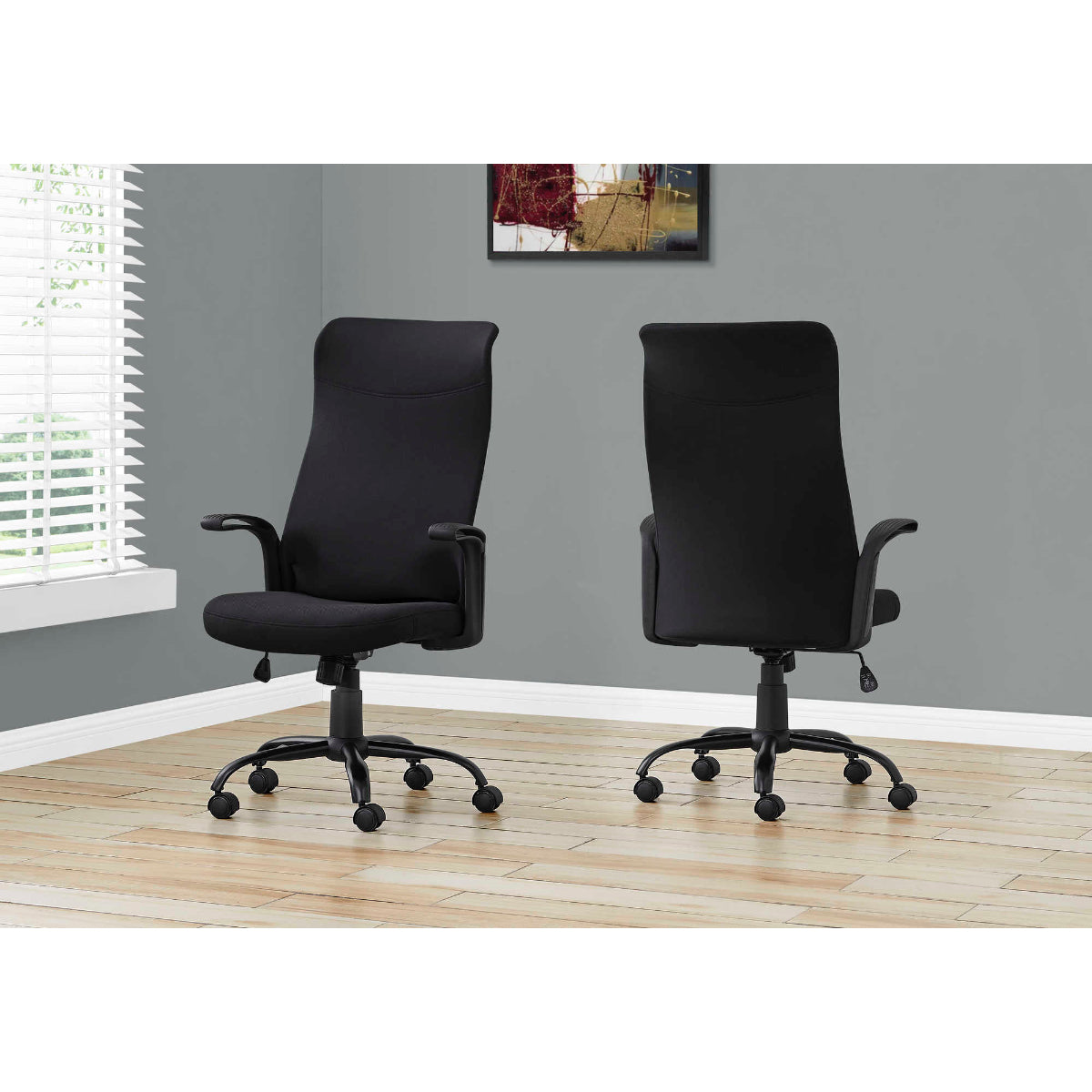 Office Chair - Black / Black Fabric / Multiple Position