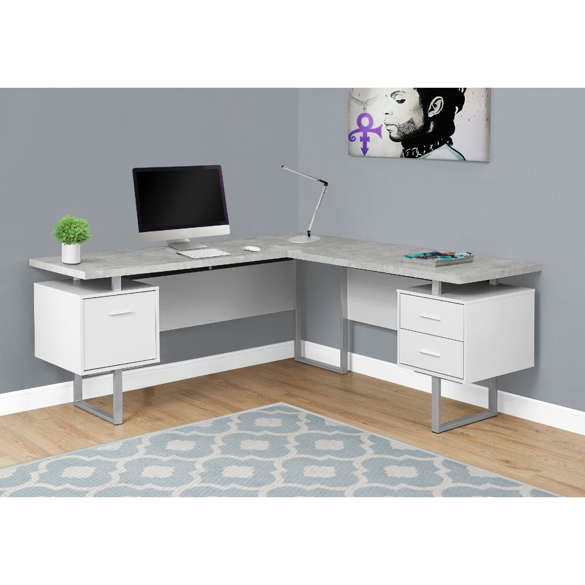 Dorian - Bureau de travail en coin