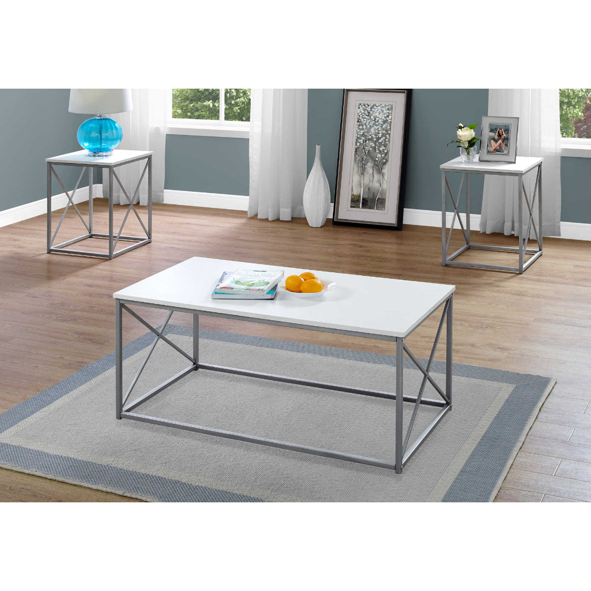 Léon - Coffee table set - White