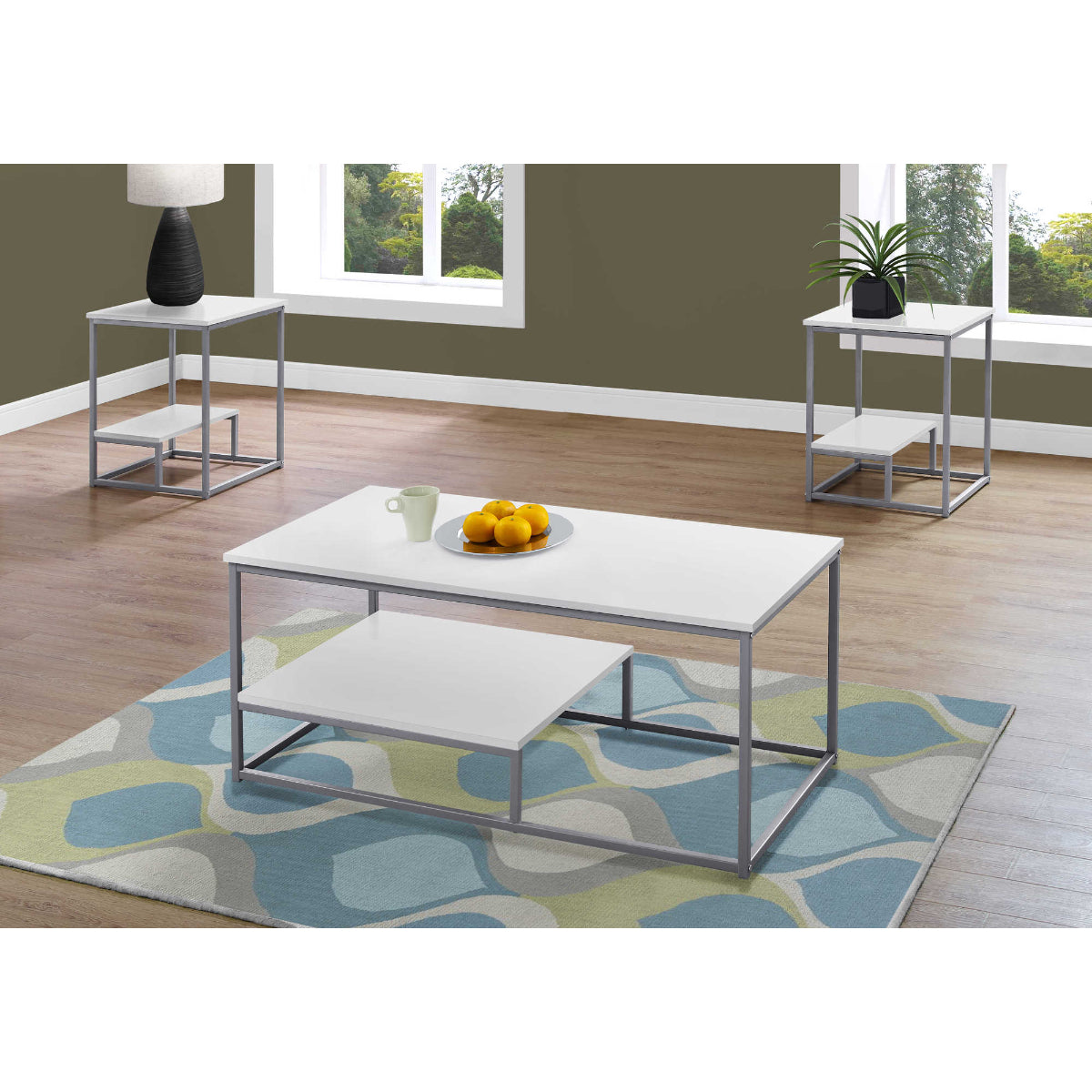 Noah - Coffee table set - White
