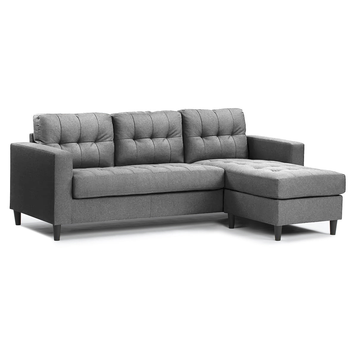 Tyler - L-shaped Reversible Sectional Sofa - Dark Gray
