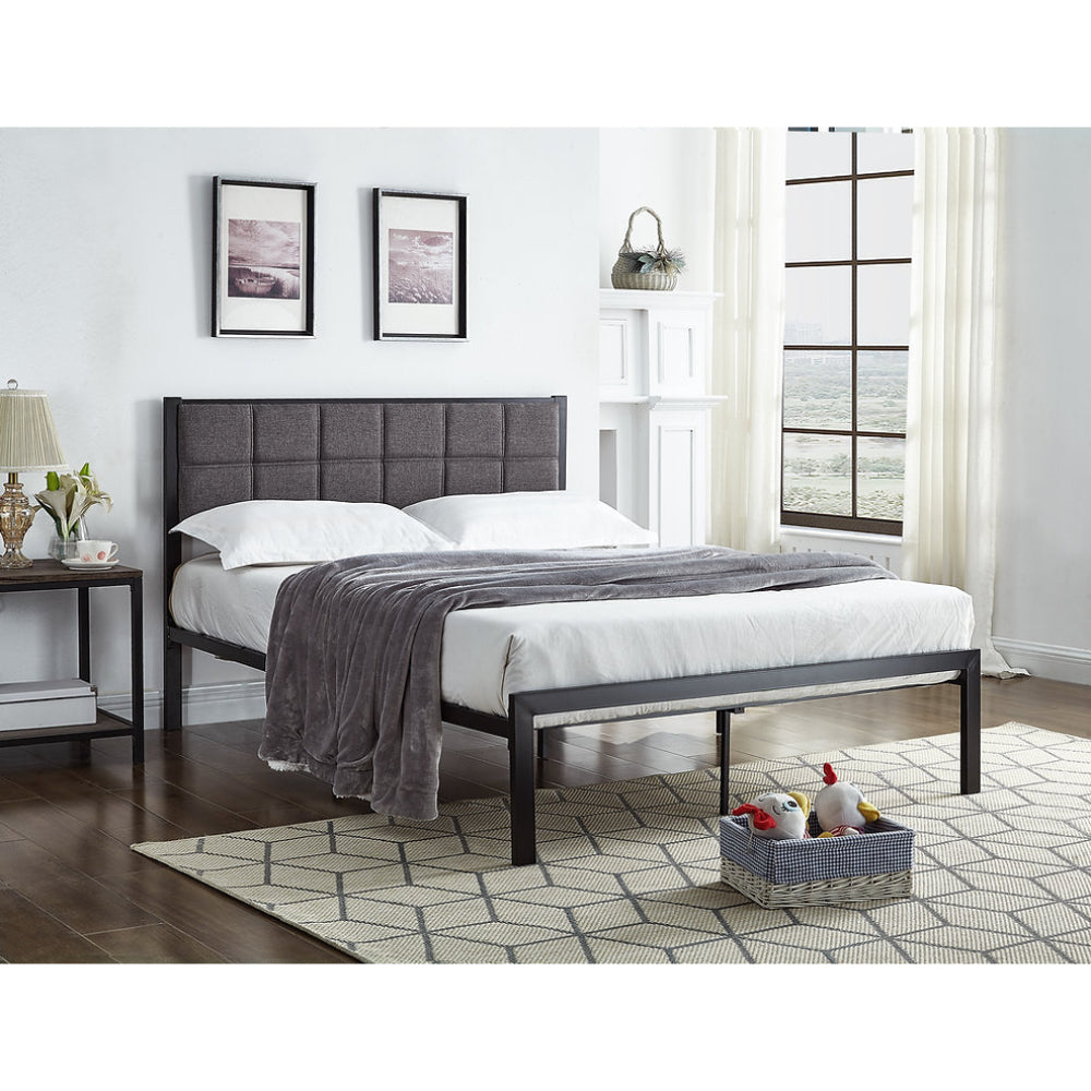 Esther - Bed - Twin - Grey Fabric
