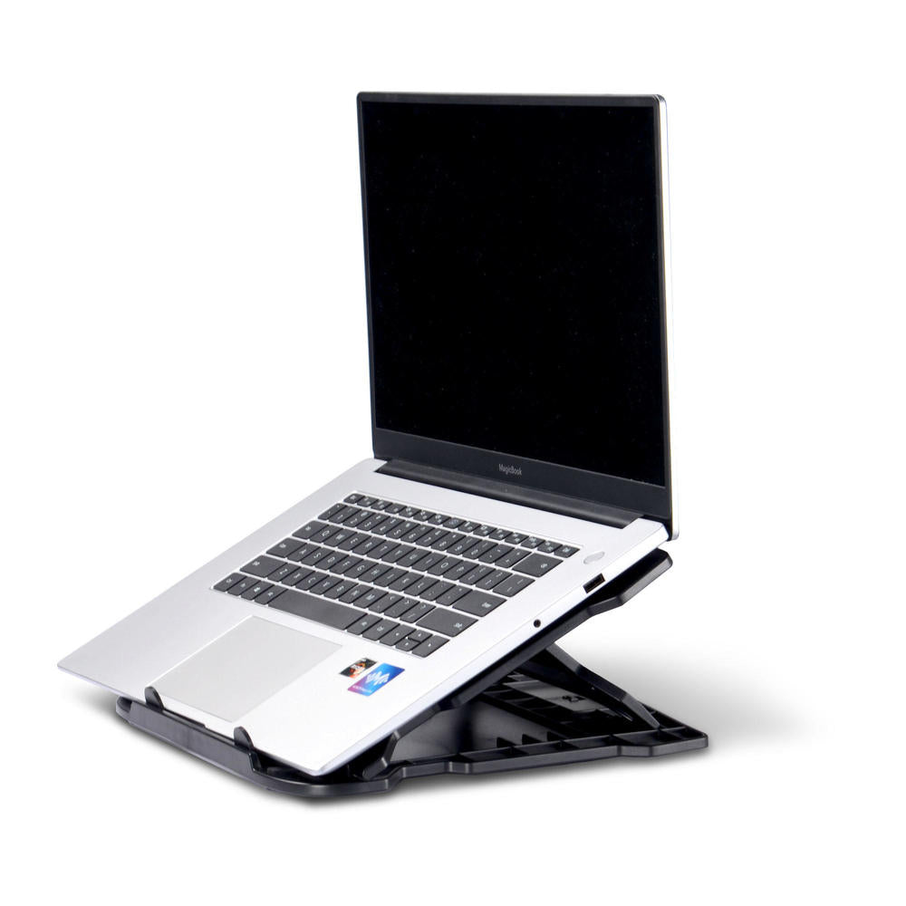 Computer Stand - 7-Level Tilt & 360° Rotating Base - Black