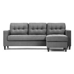 Sofa Sectionnel Réversible - Gris Foncé - Tyler