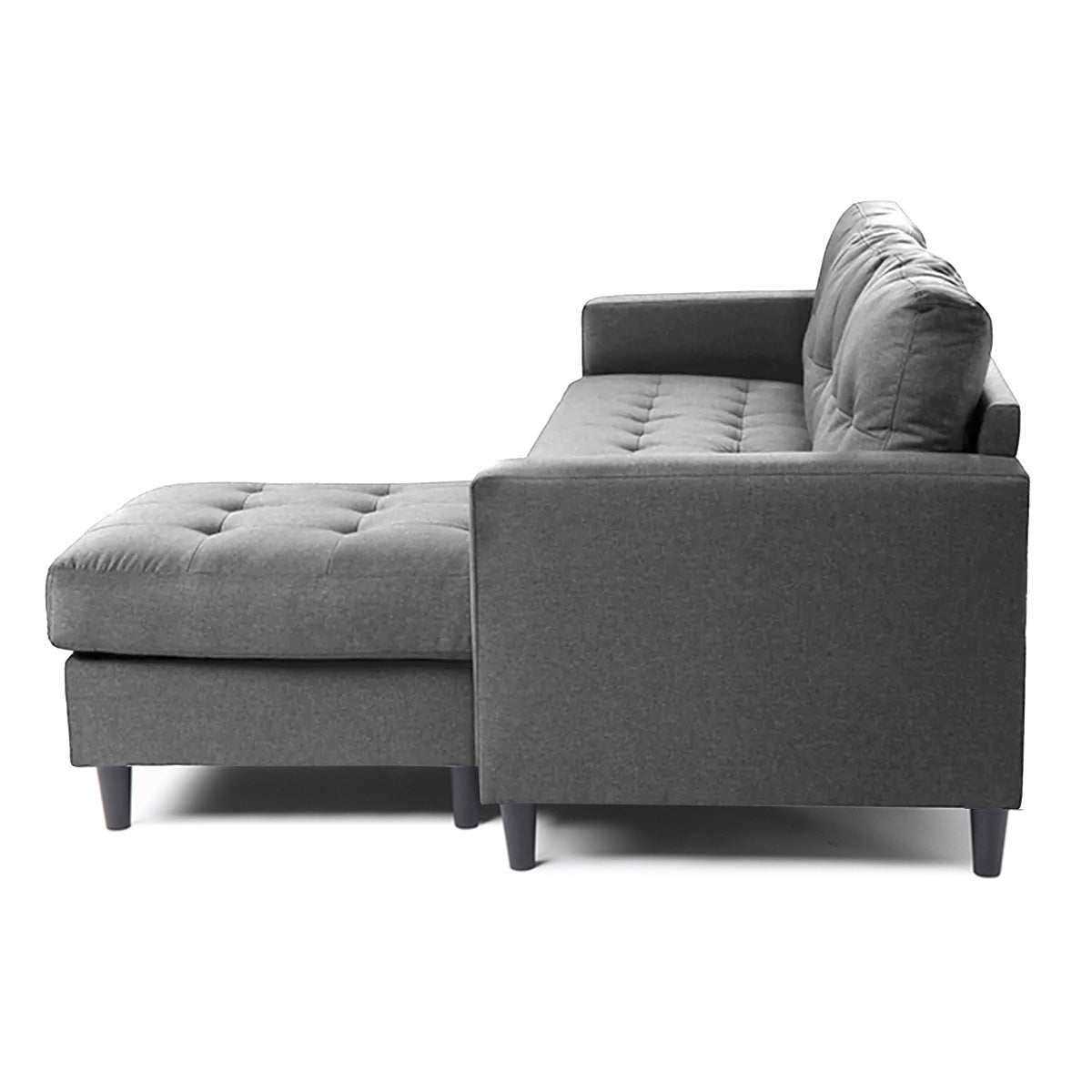 Tyler - L-shaped Reversible Sectional Sofa - Dark Gray
