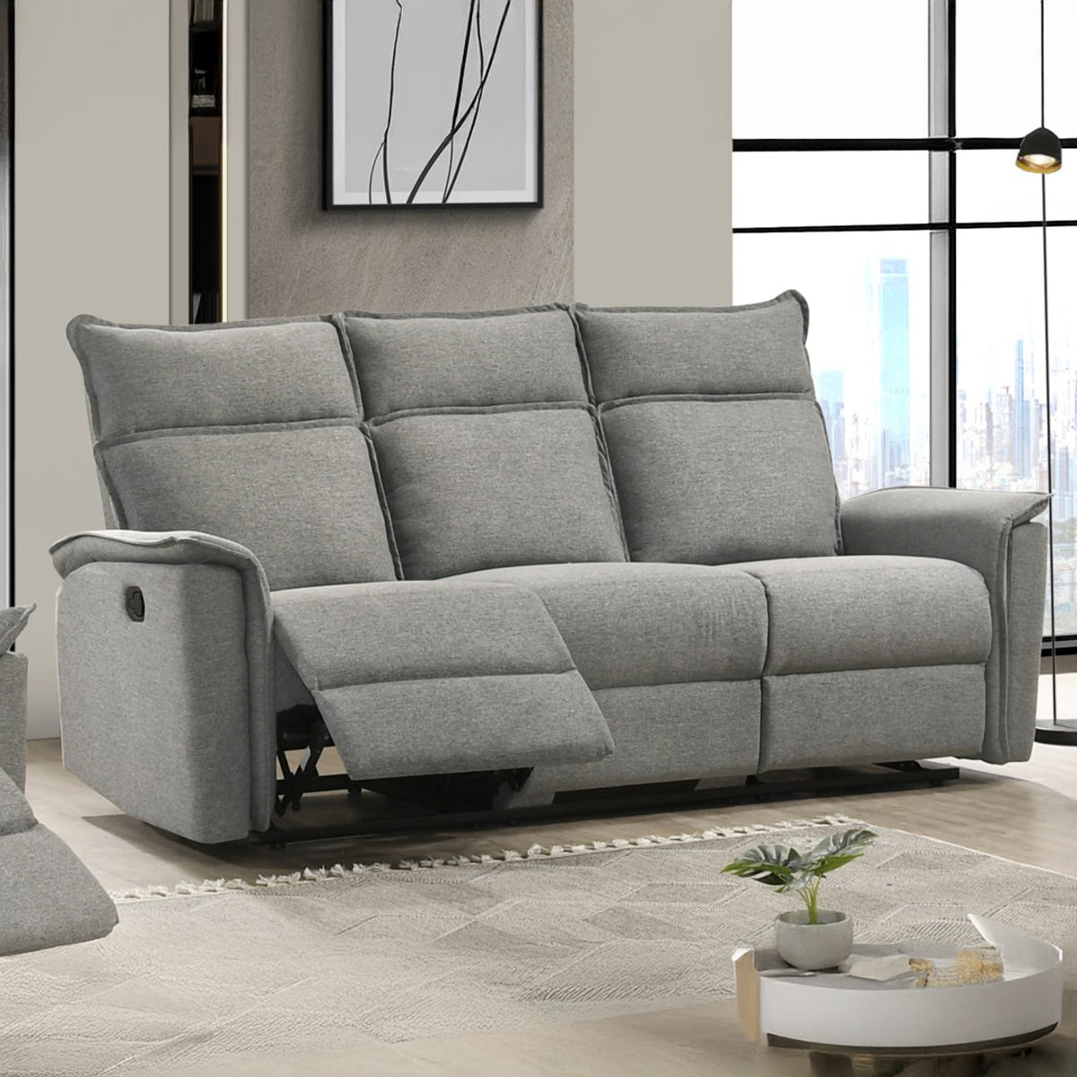 Kario - Reclining Sofa - Gray