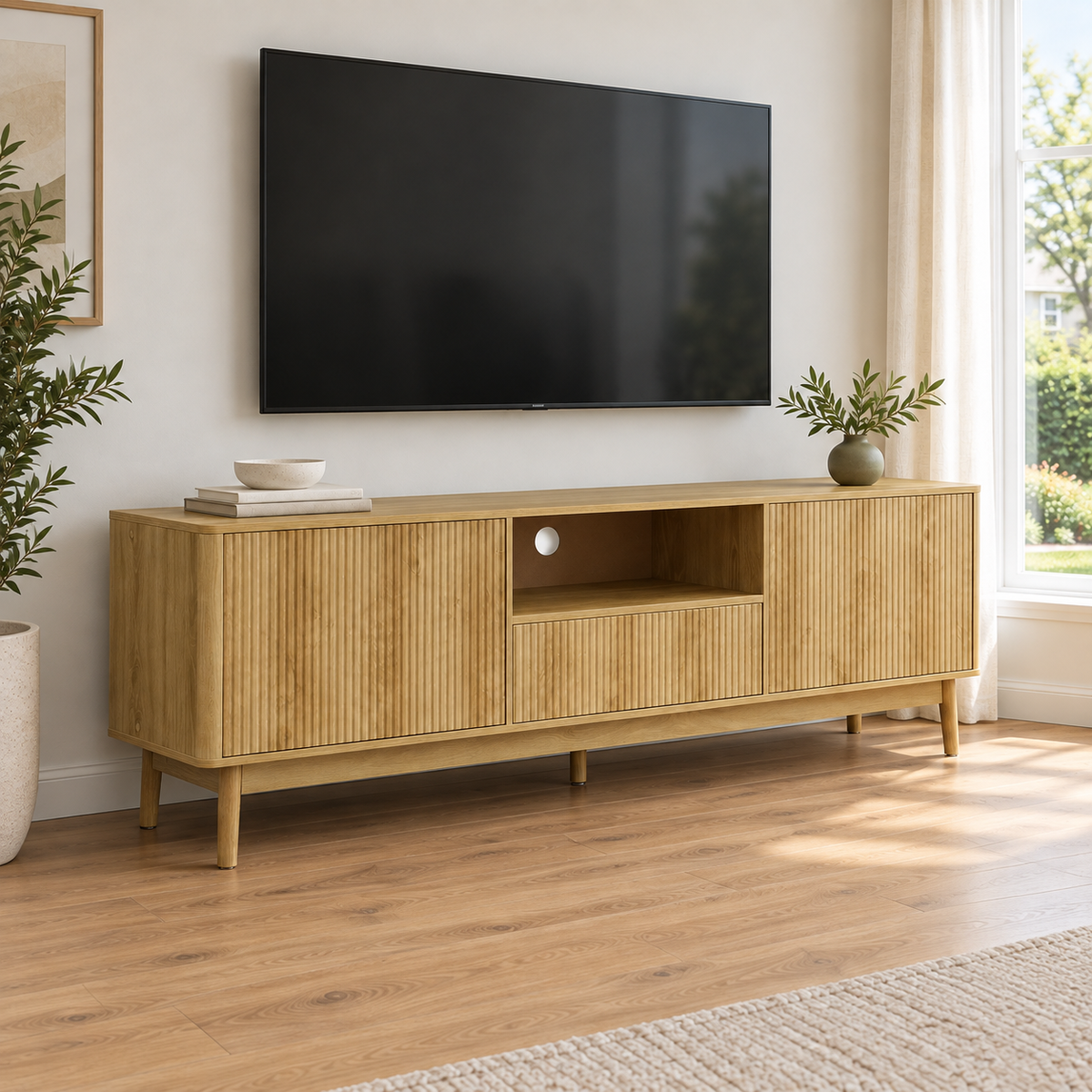 Liam - TV Stand - Walnut - 72 in