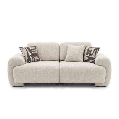 Celine - Loveseat - Beige Fabric