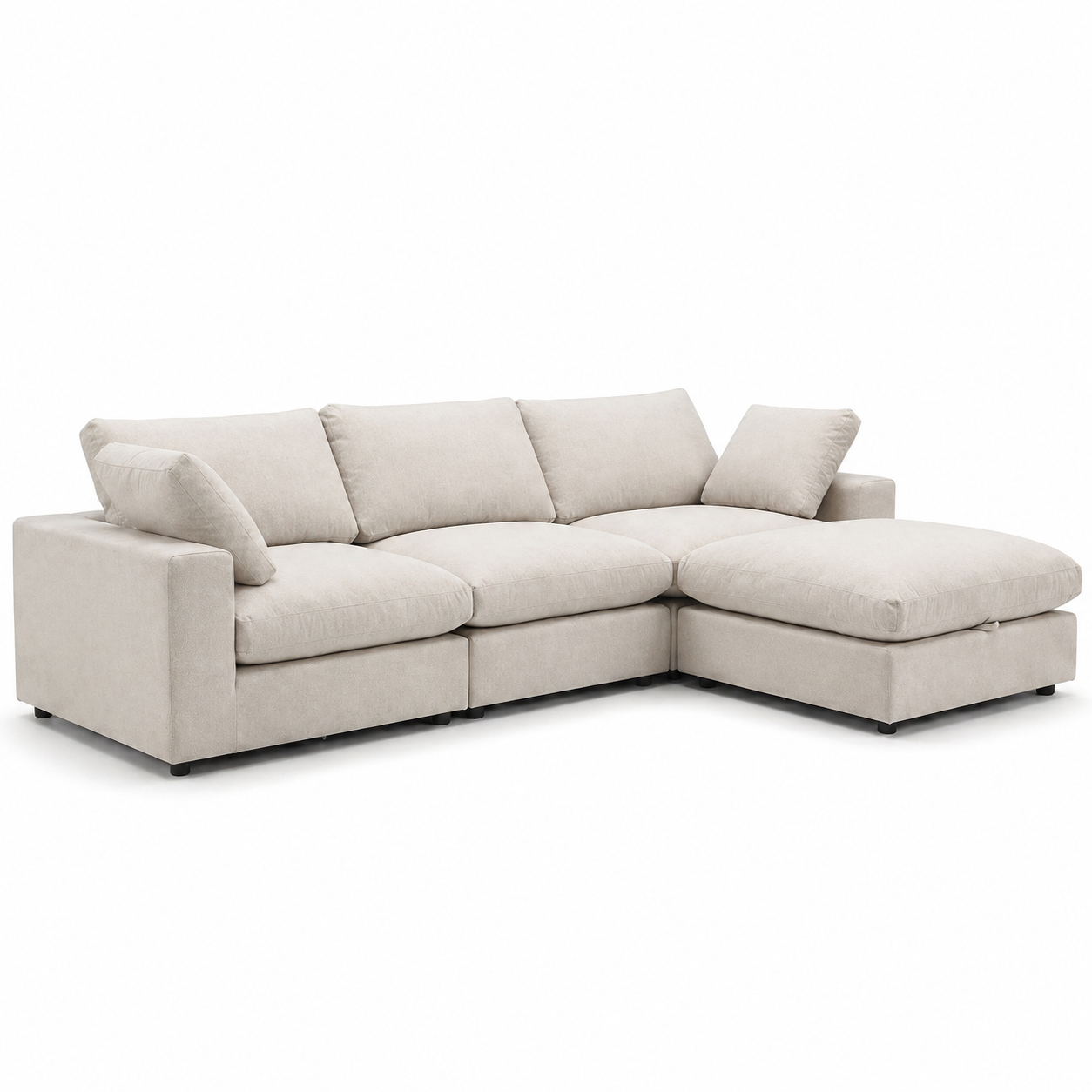 Cozy - Sofa Modulaire Sectionnel - Tissu Beige