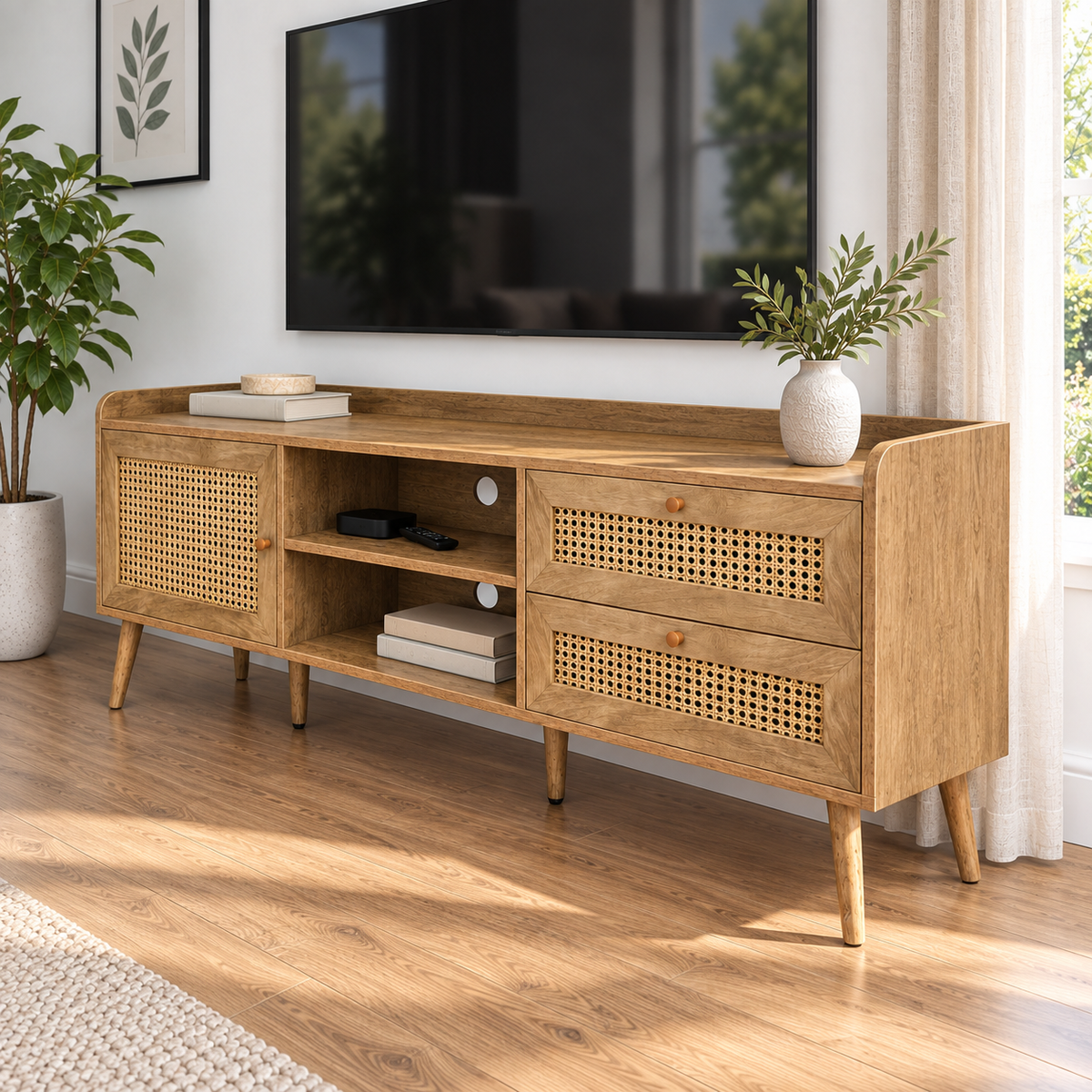 Garrett - Meuble de TV - Noyer - 72 po