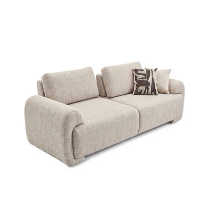 Celine - Loveseat - Beige Fabric