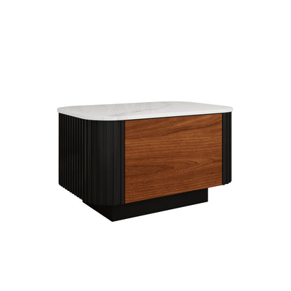 Lucca - End Table - Black and Wood