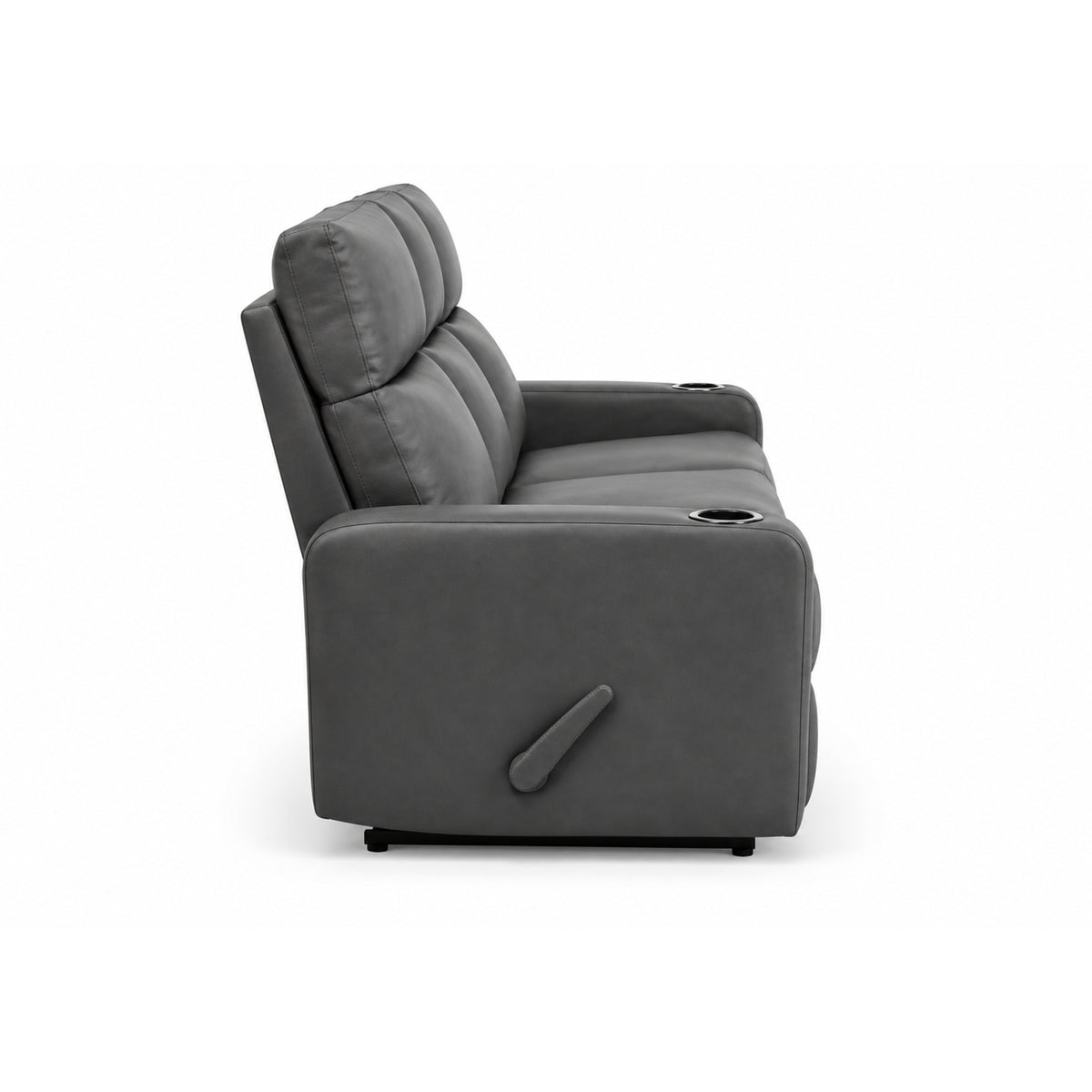 Théo - Sofa Inclinable - Cuir Gris