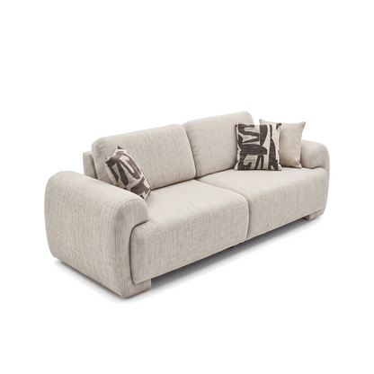 Celine - Loveseat - Beige Fabric
