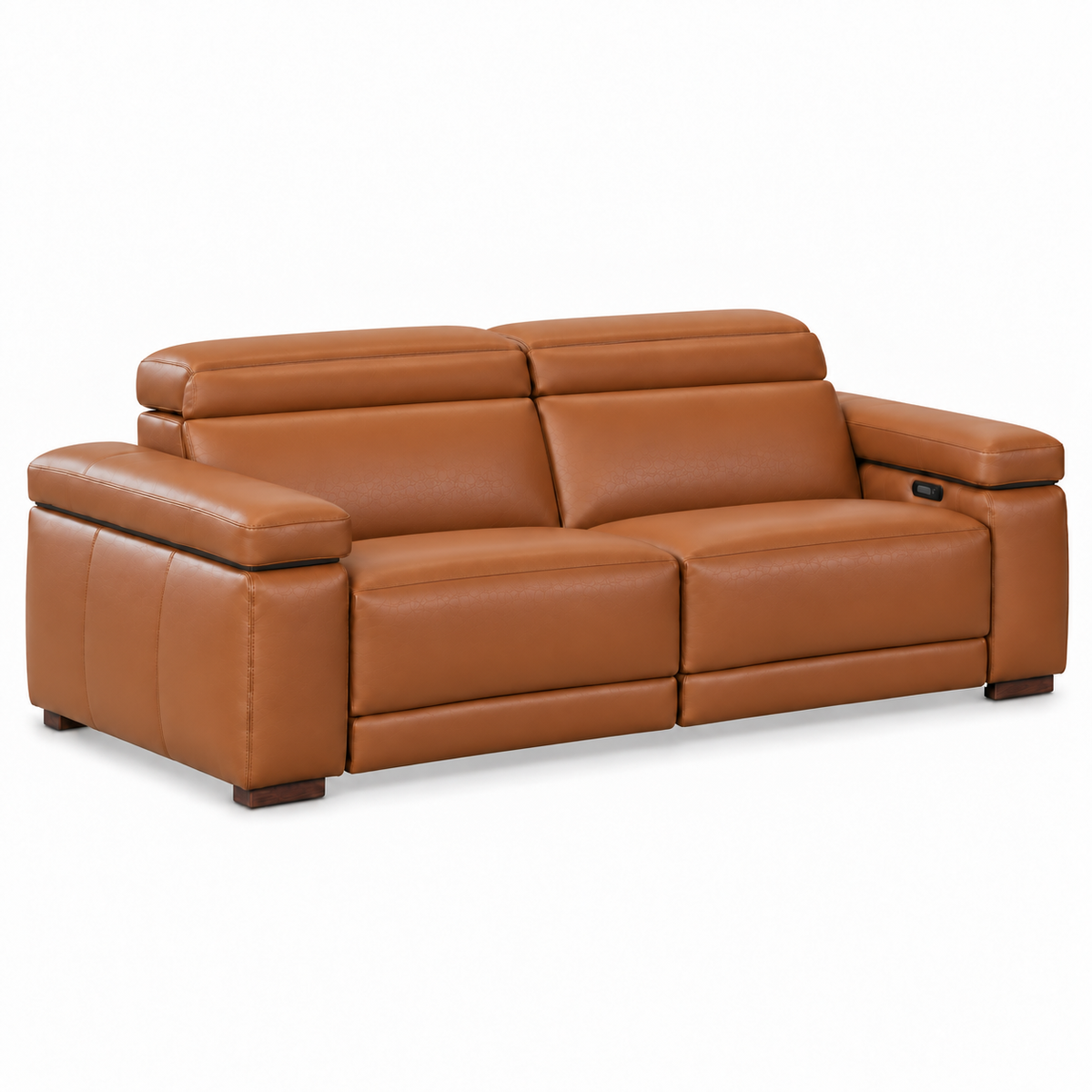 Levanto - Power Reclining Condo Sofa - Genuine Cognac Leather