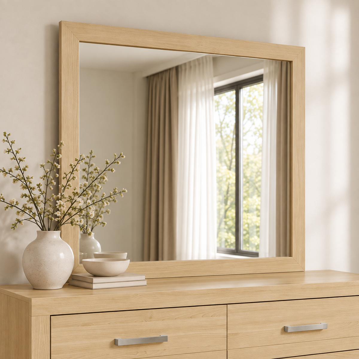 Aurelia - Wall Mirror - Natural Finish