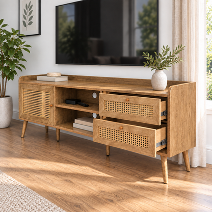 Garrett - Meuble de TV - Noyer - 72 po