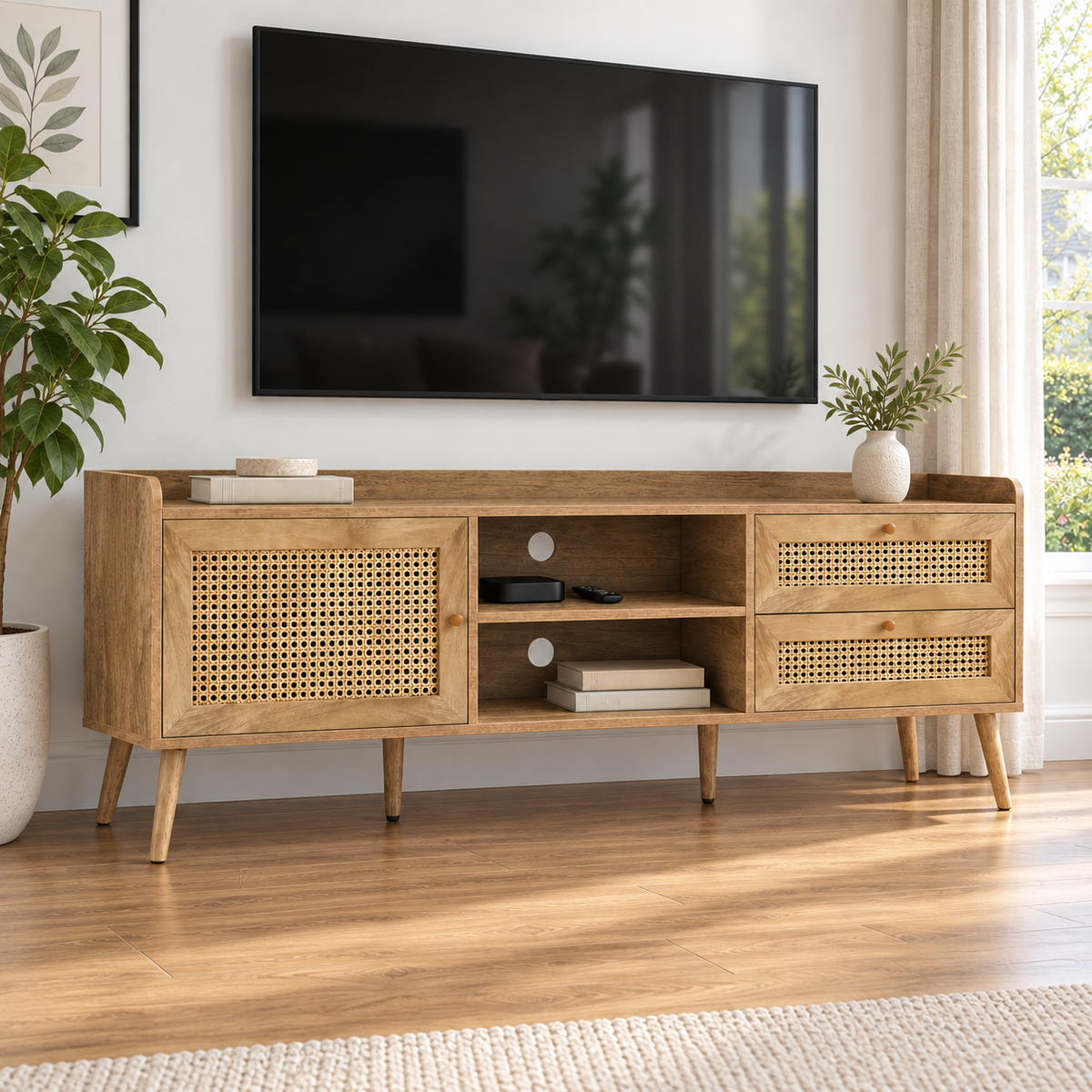 Garrett - Meuble de TV - Noyer - 72 po