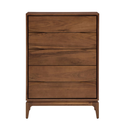 Napoli - 5-Drawer Chest - Walnut