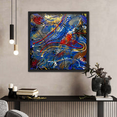Artwork on Acrylic Gallery Canvas - 24 H x 24 W in Epoxy - Jonart