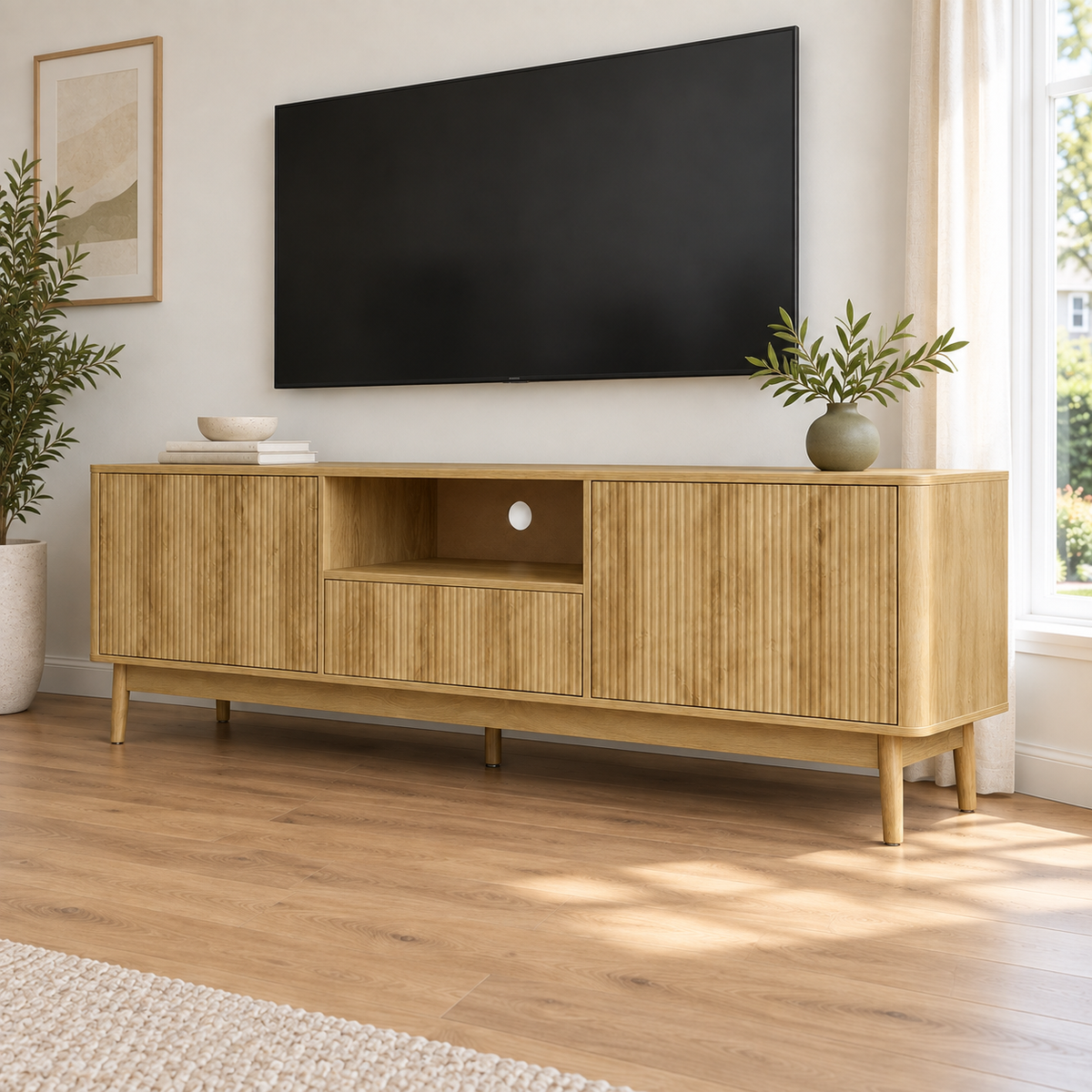 Liam - TV Stand - Walnut - 72 in
