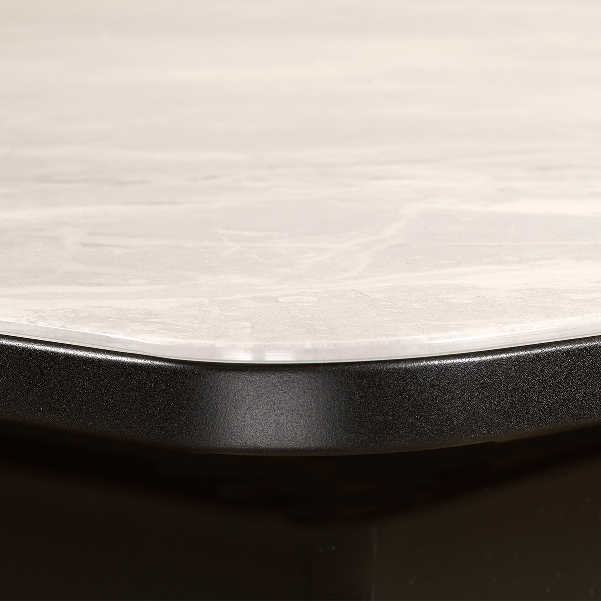 Dining Table - 36" X 80" / Marble / Tempered Glass