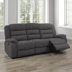 Recliner Sofa – Gray Fabric – Trevor