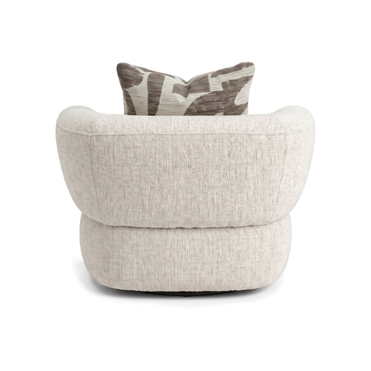 Celine - Swivel Chair - Beige Fabric