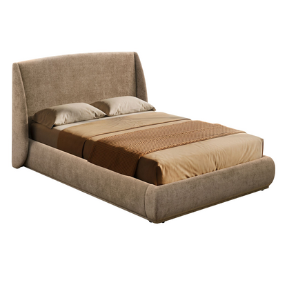 Ursula - Lit King - Beige foncé