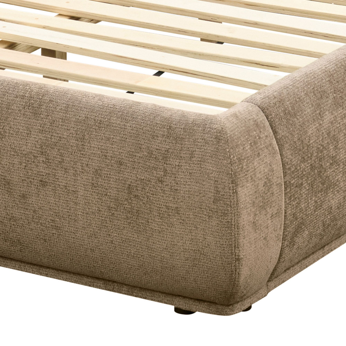 Ursula - Lit King - Beige foncé