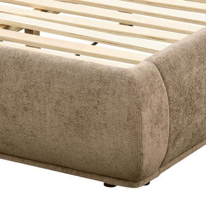 Ursula - Lit King - Beige foncé