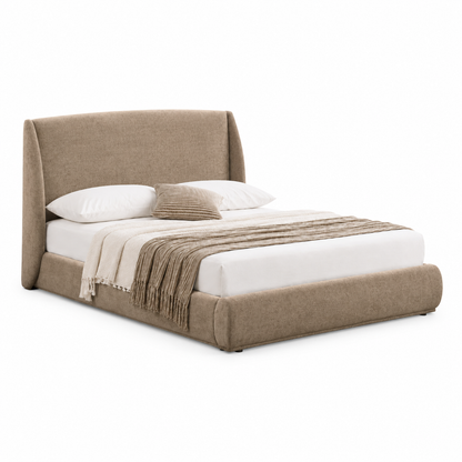 Ursula - Lit King - Beige foncé