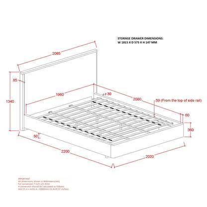 Andover - Lit King - Beige