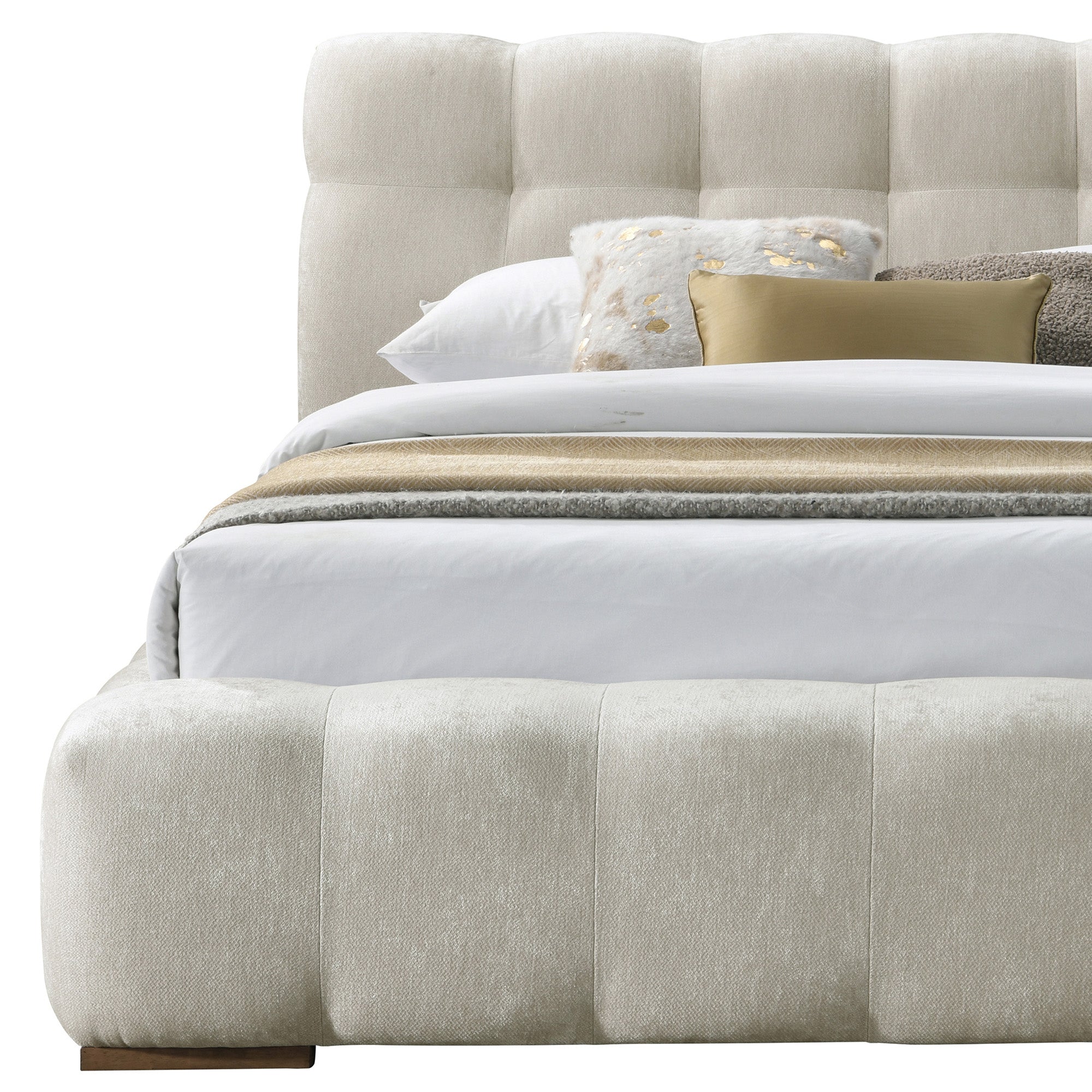 Pasha - Queen Bed - Beige